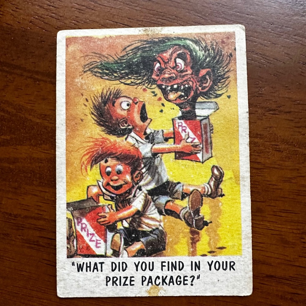 Vintage 1960s You'll Die Laughing Bubbles Inc. Trading Cards‎ Lot Scary Humor